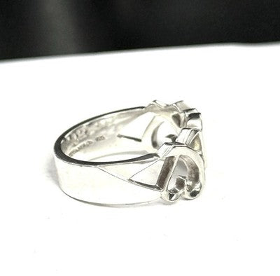 Authentic Tiffany & Co Paloma Picasso Triple Loving Heart Ring size K 1/2