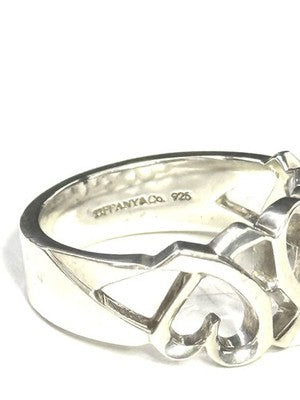 Authentic Tiffany & Co Paloma Picasso Triple Loving Heart Ring size K 1/2