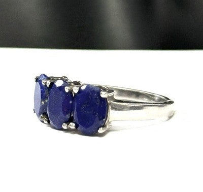 New Lapis Lazuli Trilogy Ring Size N