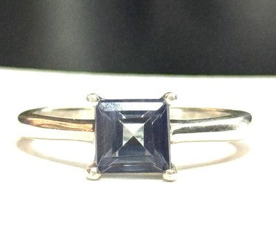 London Blue Topaz Solitaire Ring New Size N