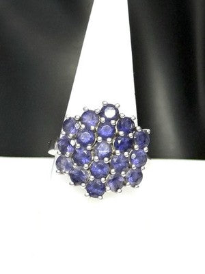 Amazing Pyrite Lit Lapis Lazuli Cluster Ring