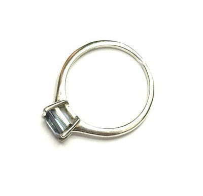 London Blue Topaz Solitaire Ring New Size N