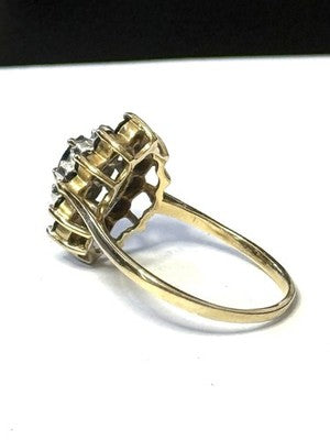 Diamond & Sapphire Marquis Multi Stone Ring