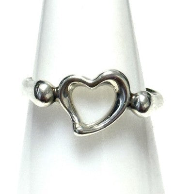 AUTHENTIC Tiffany & Co Elsa Peretti Open Heart Ring Size K