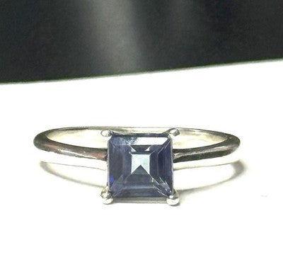 London Blue Topaz Solitaire Ring New Size N