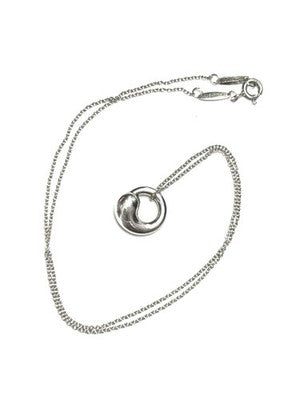 Authentic Tiffany & Co - Elsa Peretti Eternal Circle Pendant & Tiffany Chain