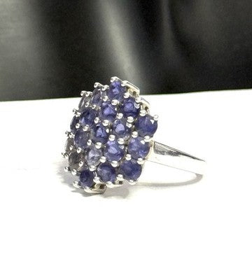 Amazing Pyrite Lit Lapis Lazuli Cluster Ring