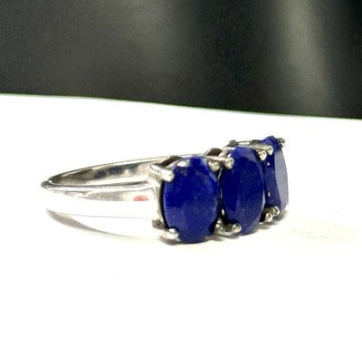 New Lapis Lazuli Trilogy Ring Size N