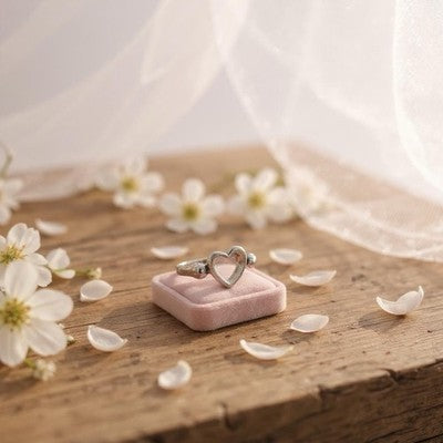 AUTHENTIC Tiffany & Co Elsa Peretti Open Heart Ring Size K
