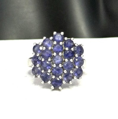 Amazing Pyrite Lit Lapis Lazuli Cluster Ring