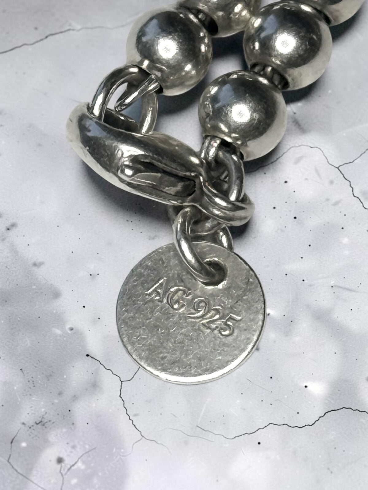 Tiffany & Co Silver Return To Tiffany Small Bead Bracelet 7"