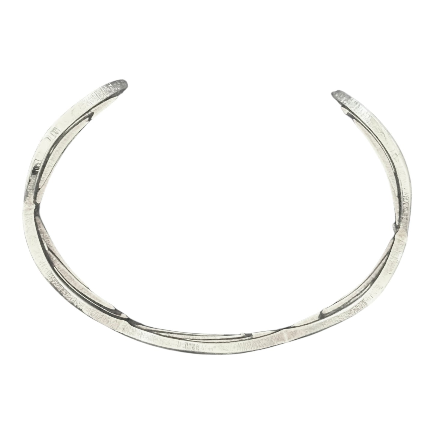 Medium Silver 925 Decorative Bangle 7.25"