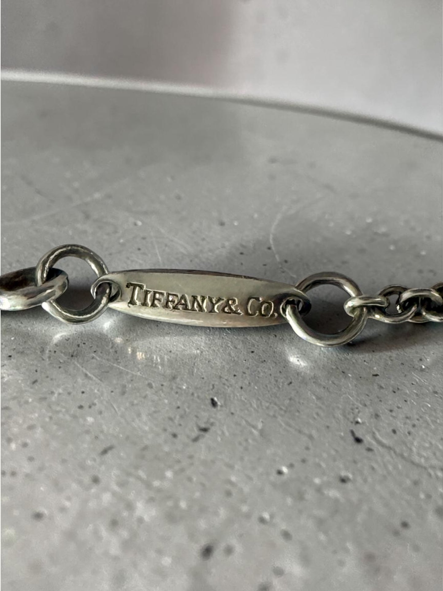 Tiffany & Co Medium 22mm Elsa Peretti Heart Pendant & Chain