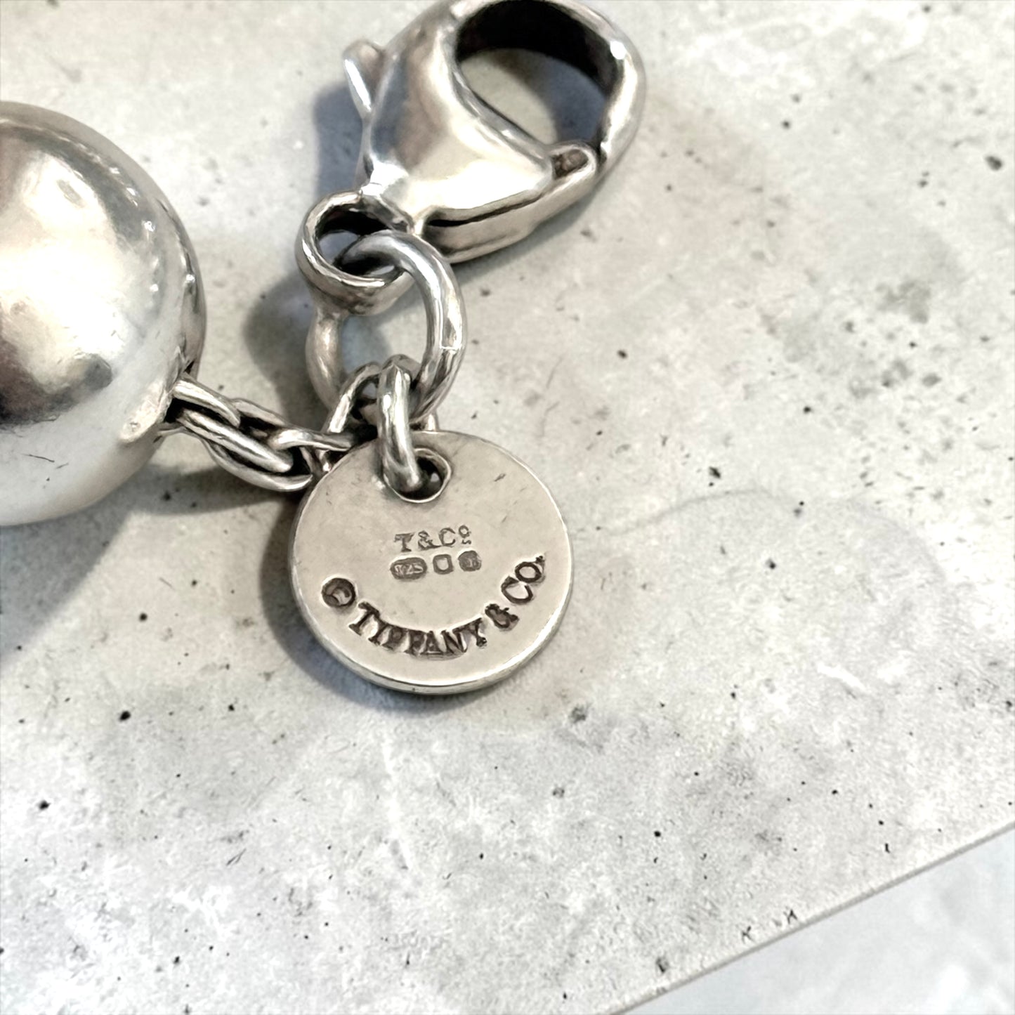 Tiffany & Co Vintage Hardwear Ball Bracelet 7 1/2" Hallmarked