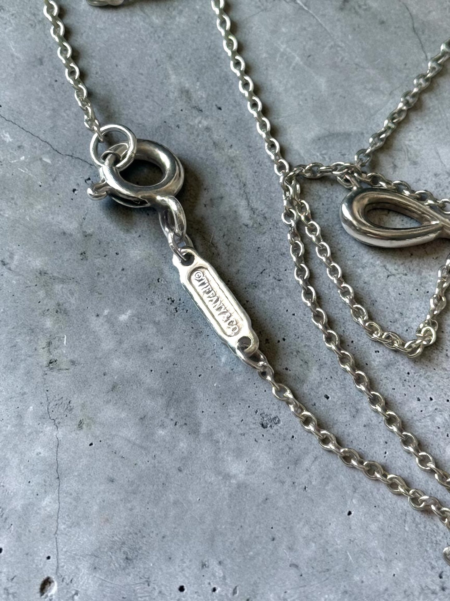 Tiffany & Co Infinity Eternal Pendant Necklace Sterling Silver 925