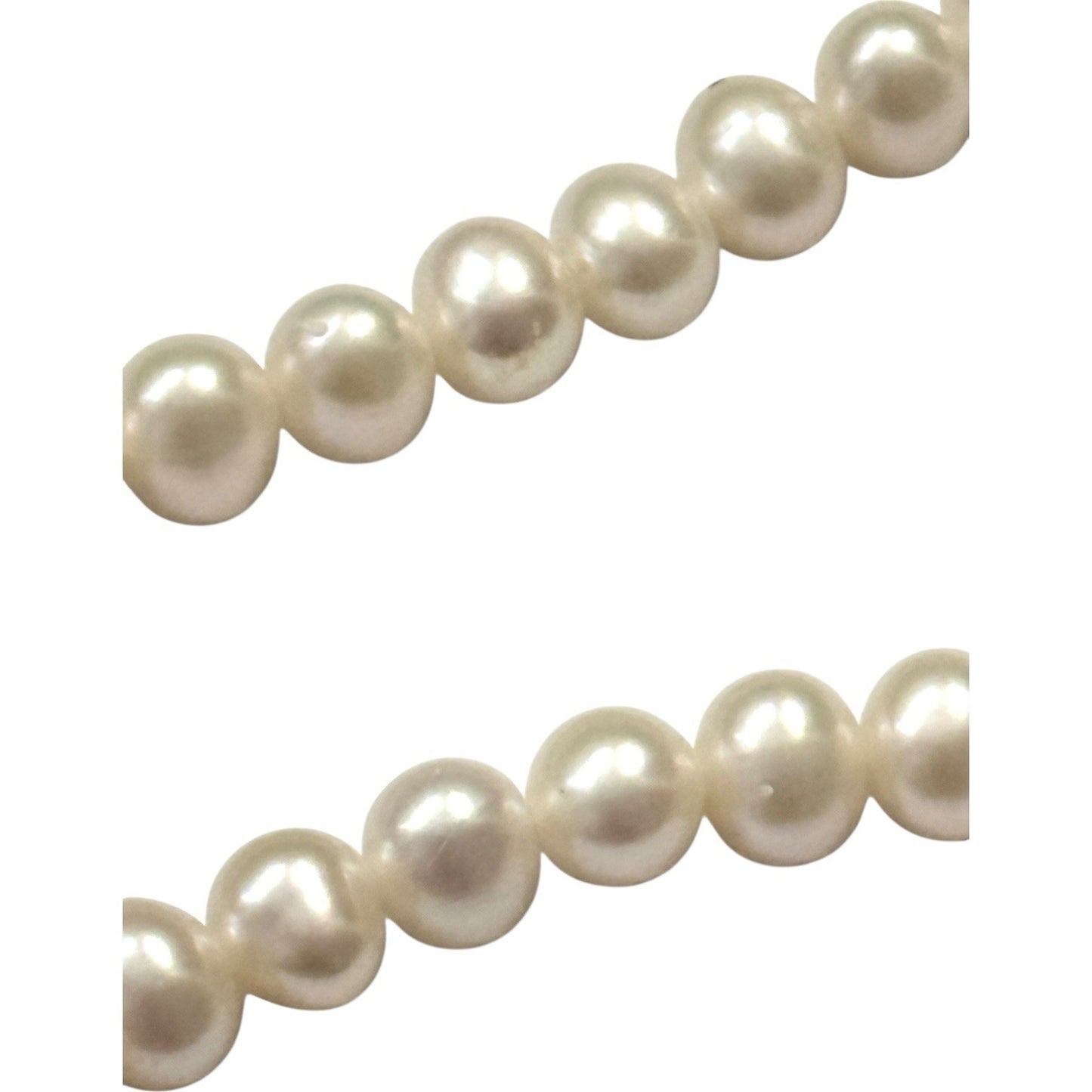 Cultured Pearl & Silver Heart Necklace Hallmarked