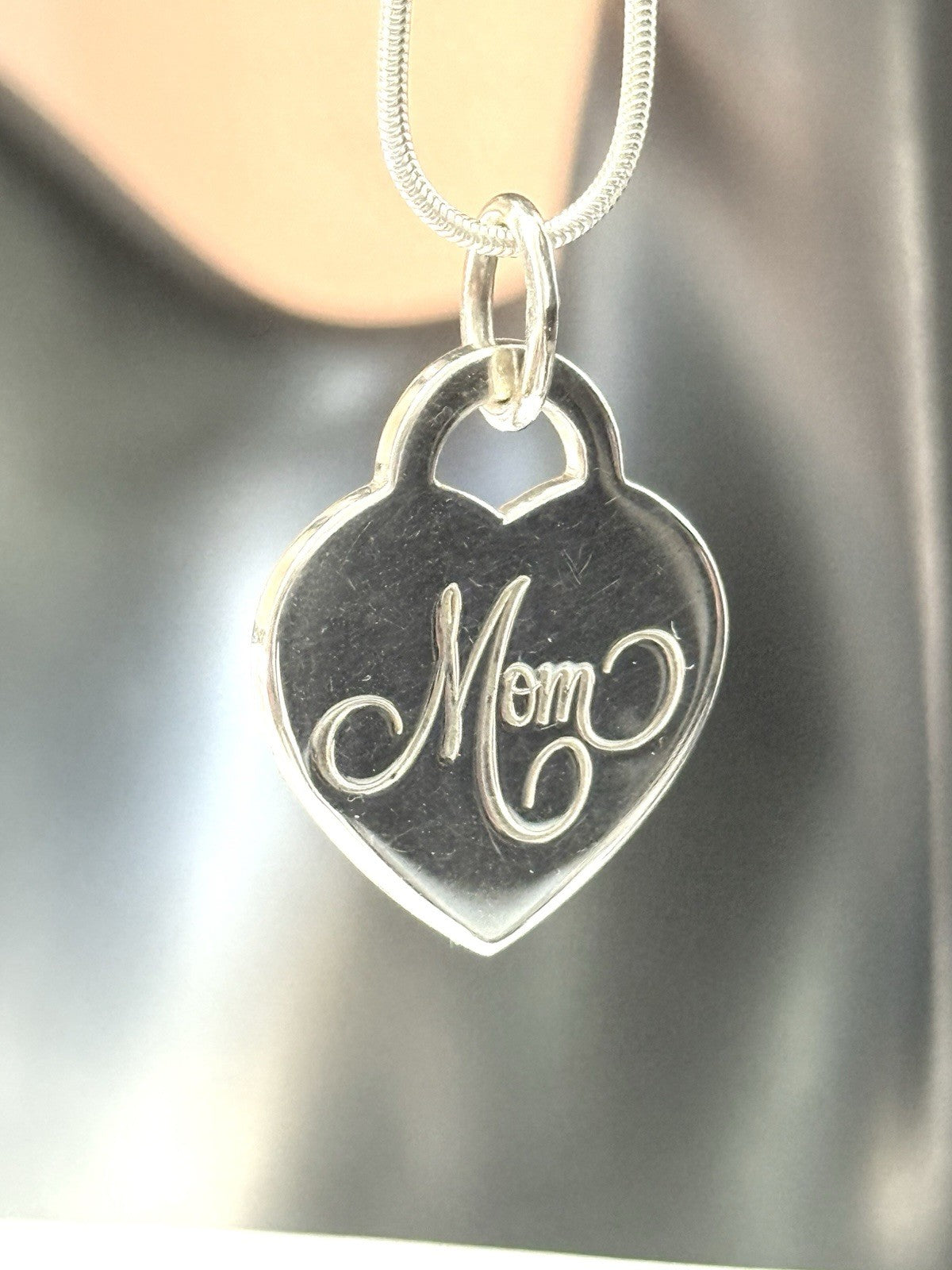 Tiffany & Co Mom Silver Pendant Authentic