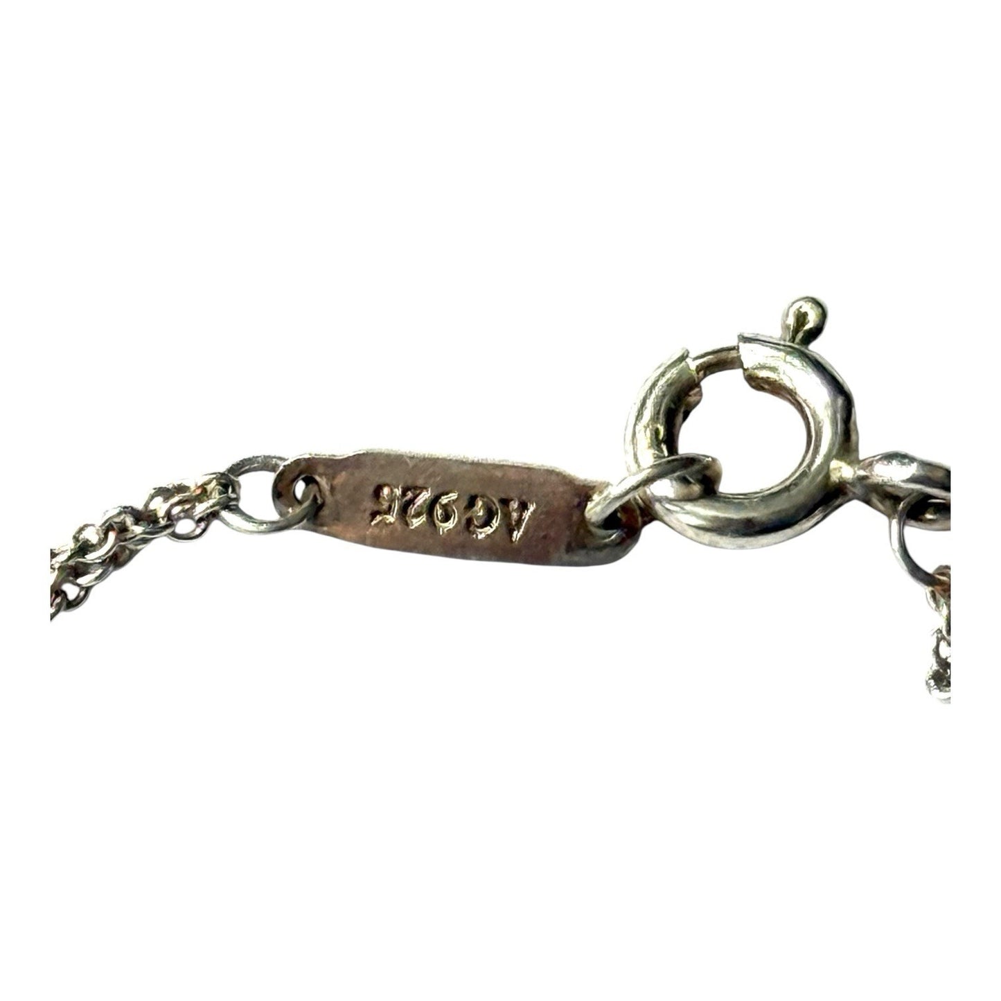 Tiffany & Co 1837 Open Circle Disc Bracelet 7" Double Chain