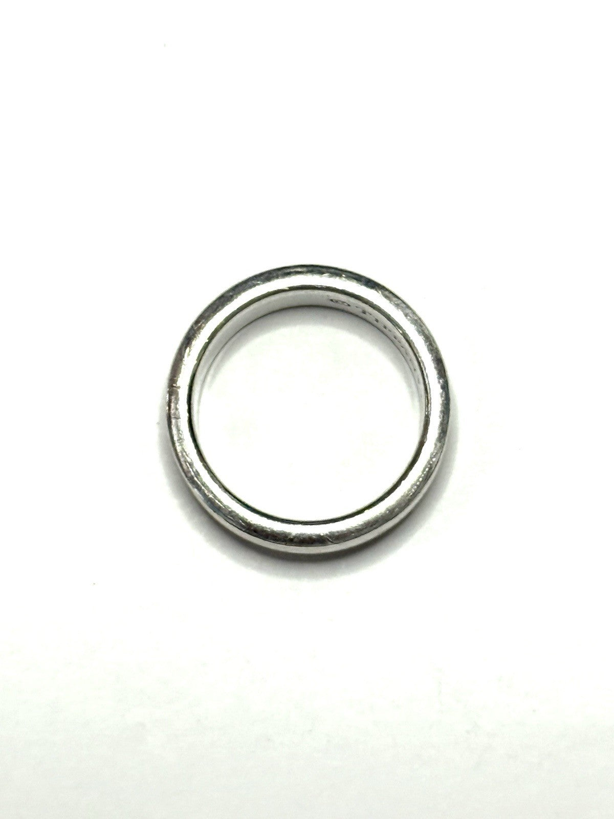 Authentic Tiffany & Co 1837 Ring in Sterling Silver Concave Size M 1/2