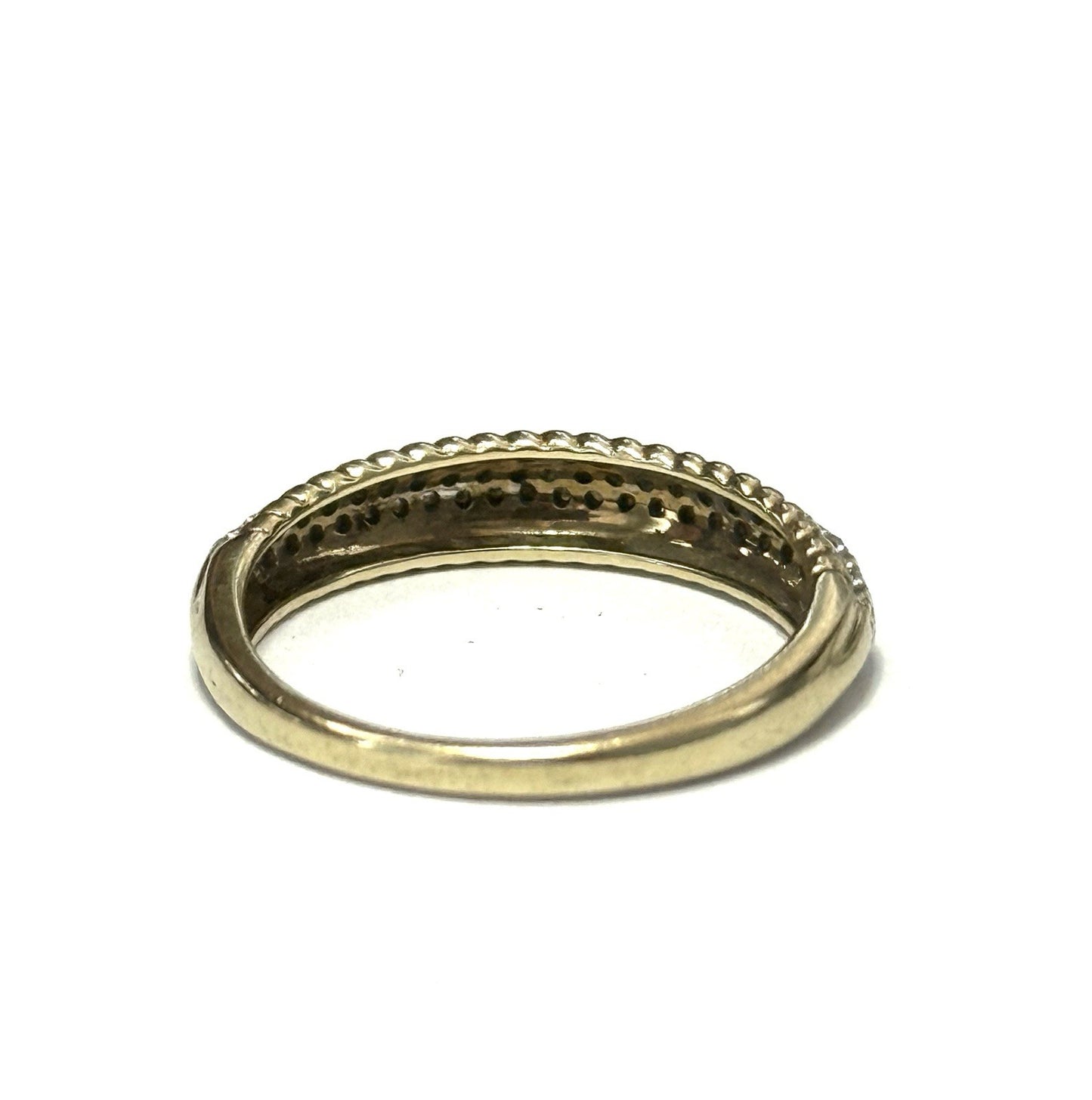 52 Diamond Gold Stacking Ring Size K