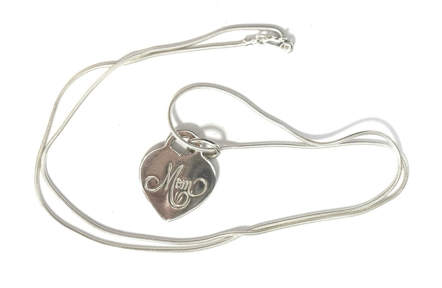 Tiffany & Co Mom Silver Pendant Authentic
