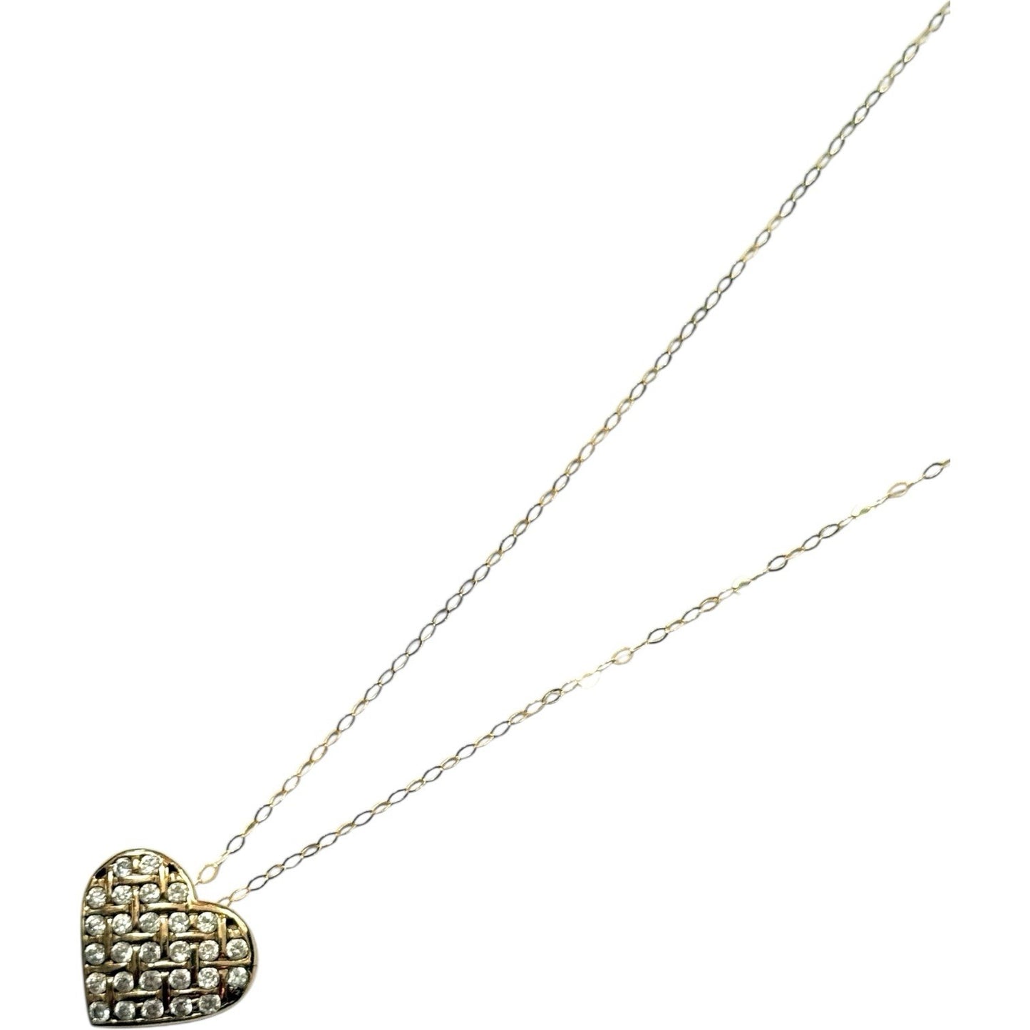 Multi Gem Heart Gold Pendant & Chain