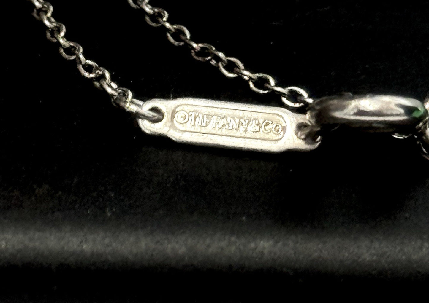 Authentic TIFFANY & Co 1837 Interlocking Circles Necklace Silver 925