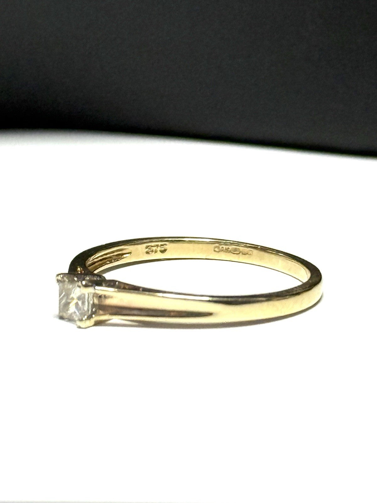 Princess Cut Diamond 0.26ct Solitaire Gold Ring