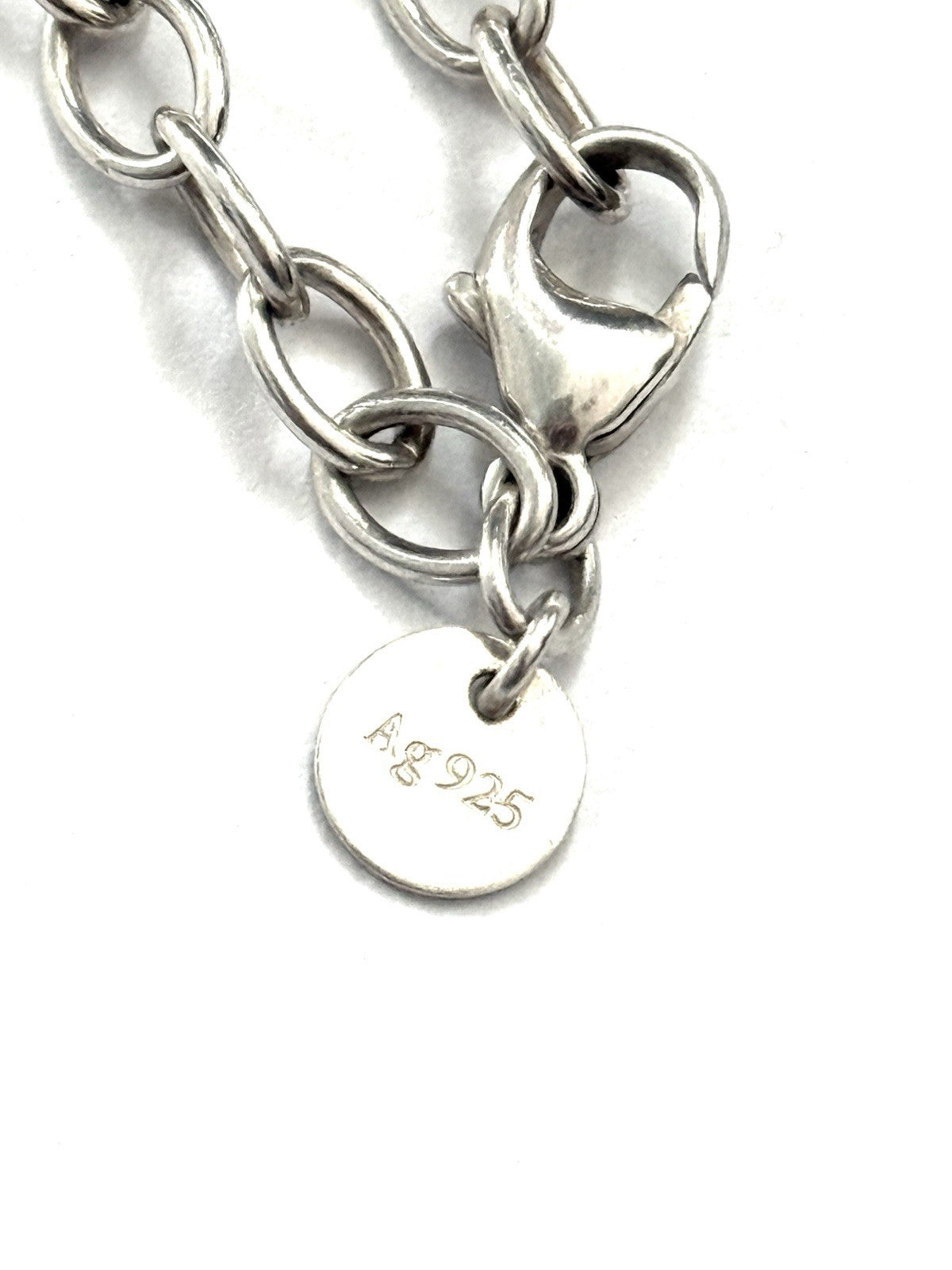 Tiffany & Co Sterling Silver Infinity Bracelet 7" Small 925 Authentic