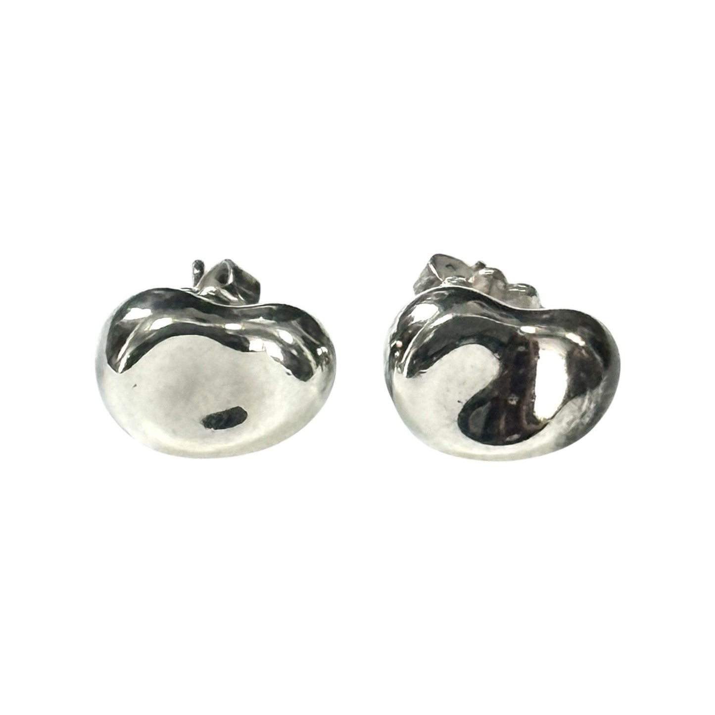 Tiffany & Co Elsa Peretti Bean Earrings 925 Silver