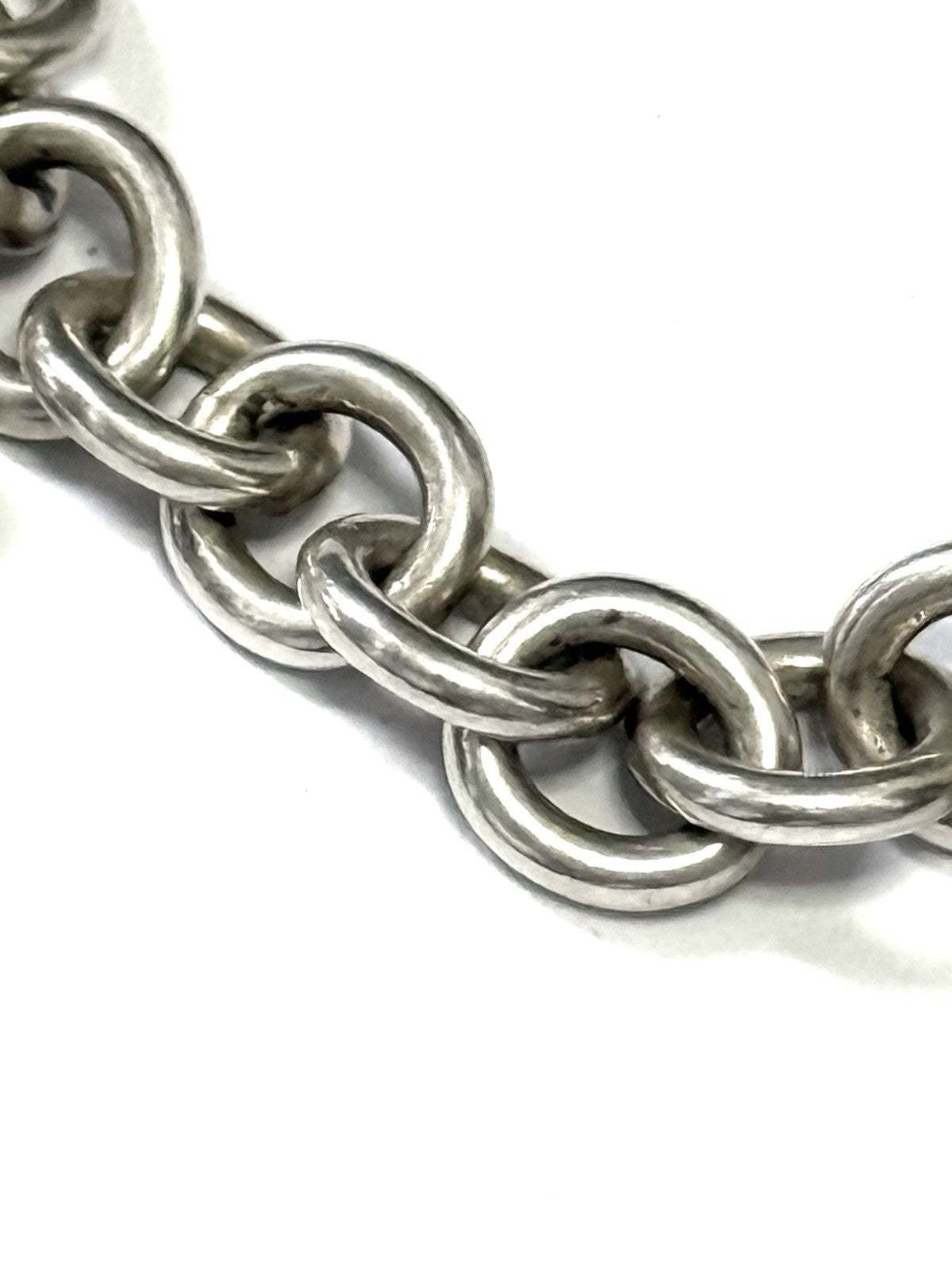 Rare Tiffany & Co Authentic Lock Silver 925 Bracelet 7" Return To Tiffany 1837