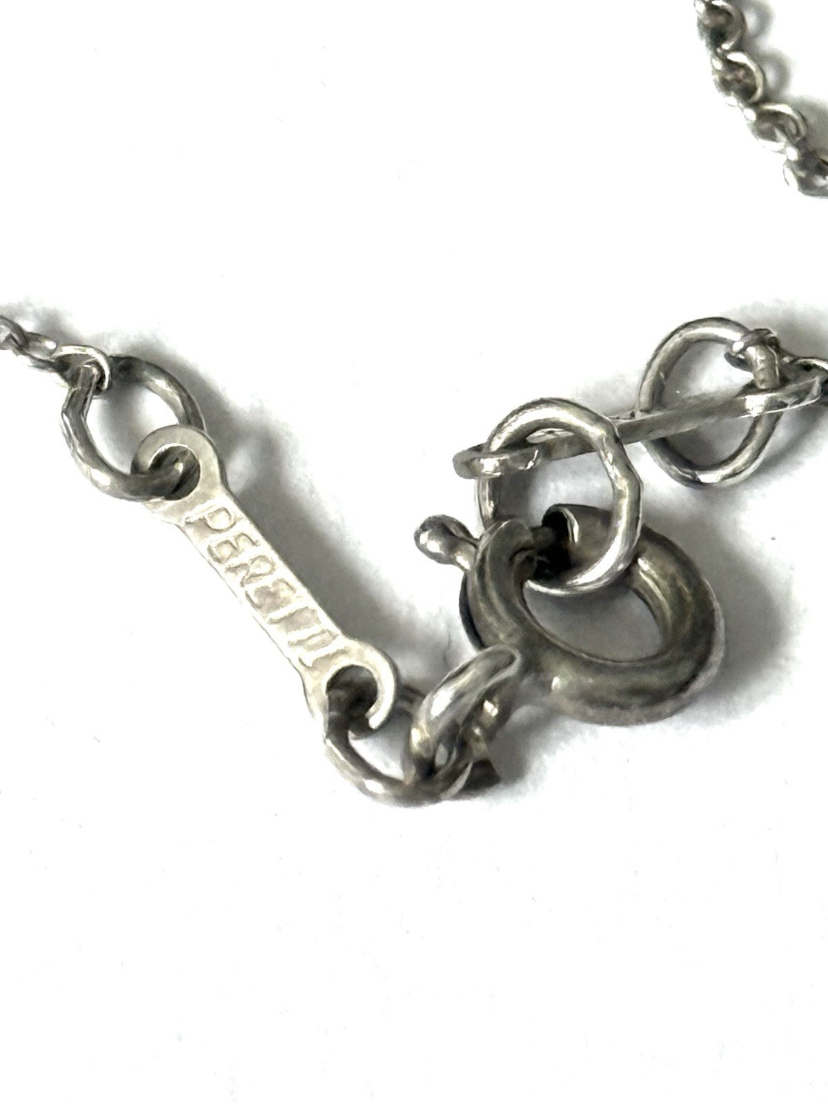 Tiffany & Co. Elsa Peretti Open Heart Pendant Necklace Sterling Silver 925