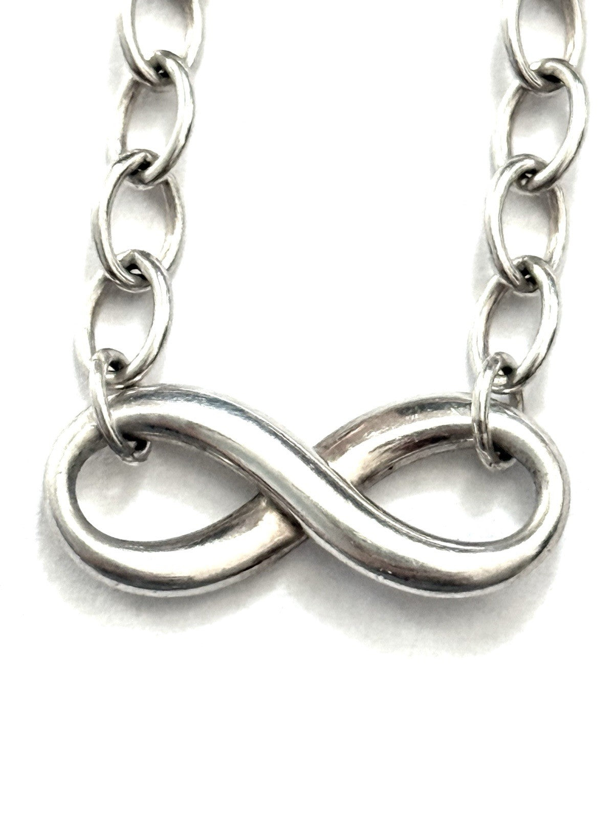 Tiffany & Co Sterling Silver Infinity Bracelet 7" Small 925 Authentic
