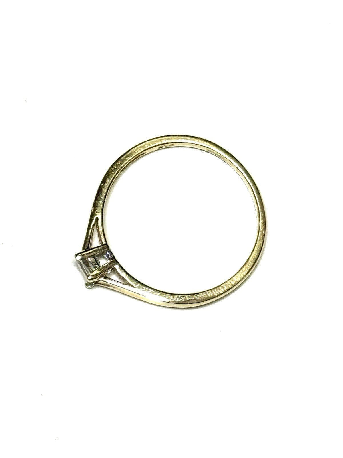 Princess Cut Diamond 0.26ct Solitaire Gold Ring