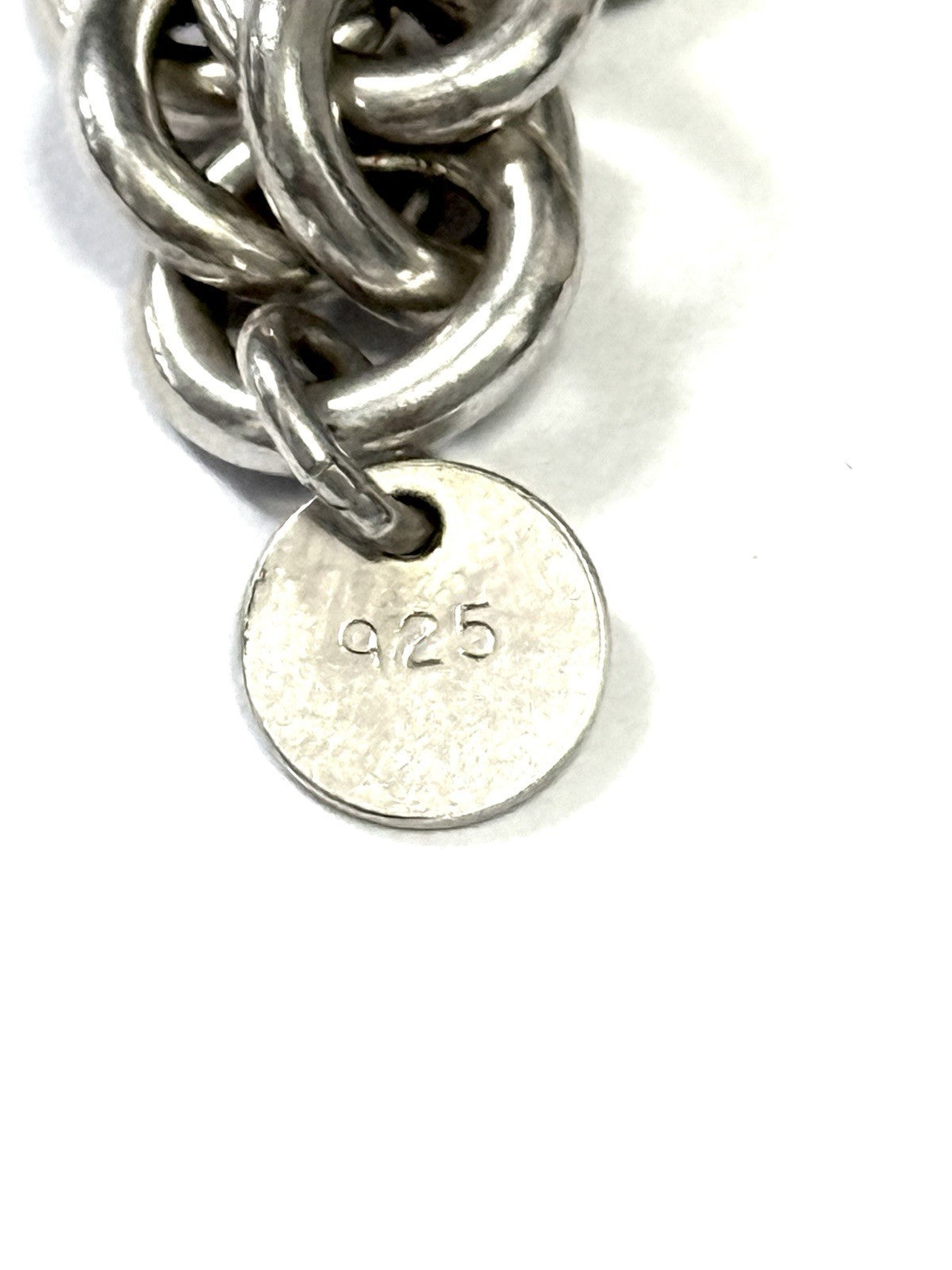 Rare Tiffany & Co Authentic Lock Silver 925 Bracelet 7" Return To Tiffany 1837