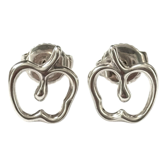 Rare Tiffany & Co Elsa Peretti Apple Stud Earrings Authentic