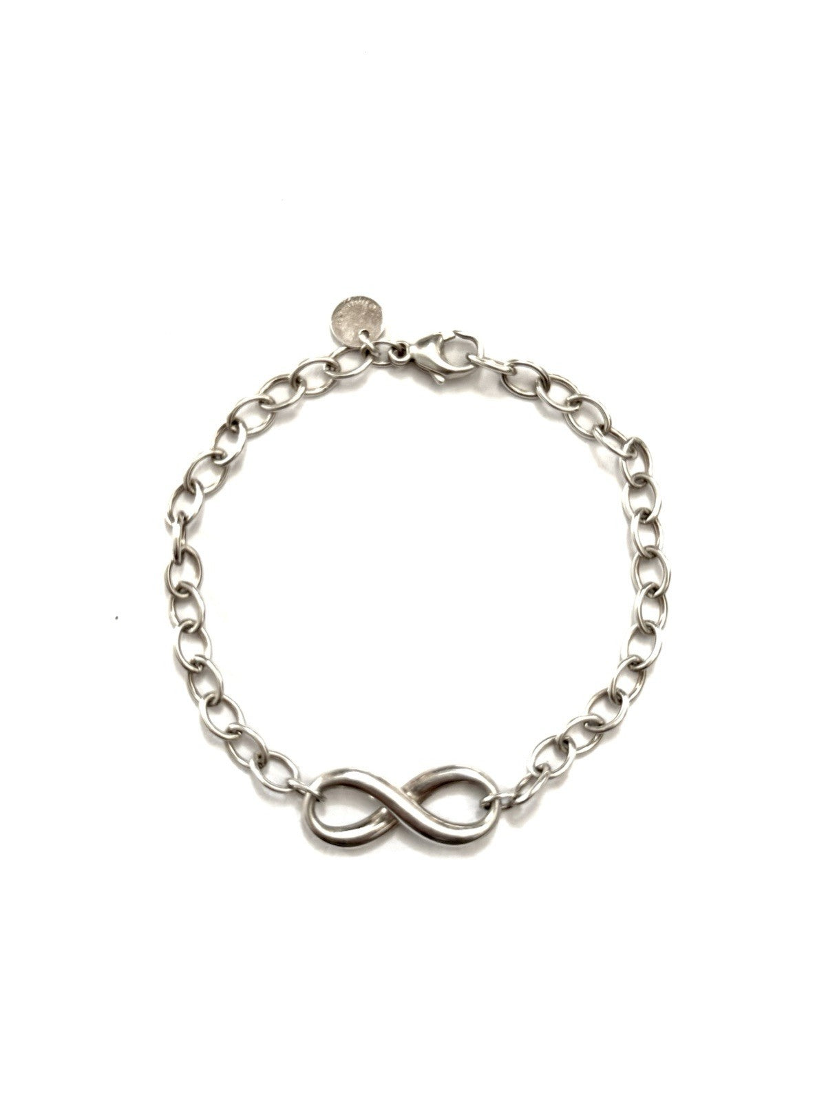 Tiffany & Co Sterling Silver Infinity Bracelet 7" Small 925 Authentic