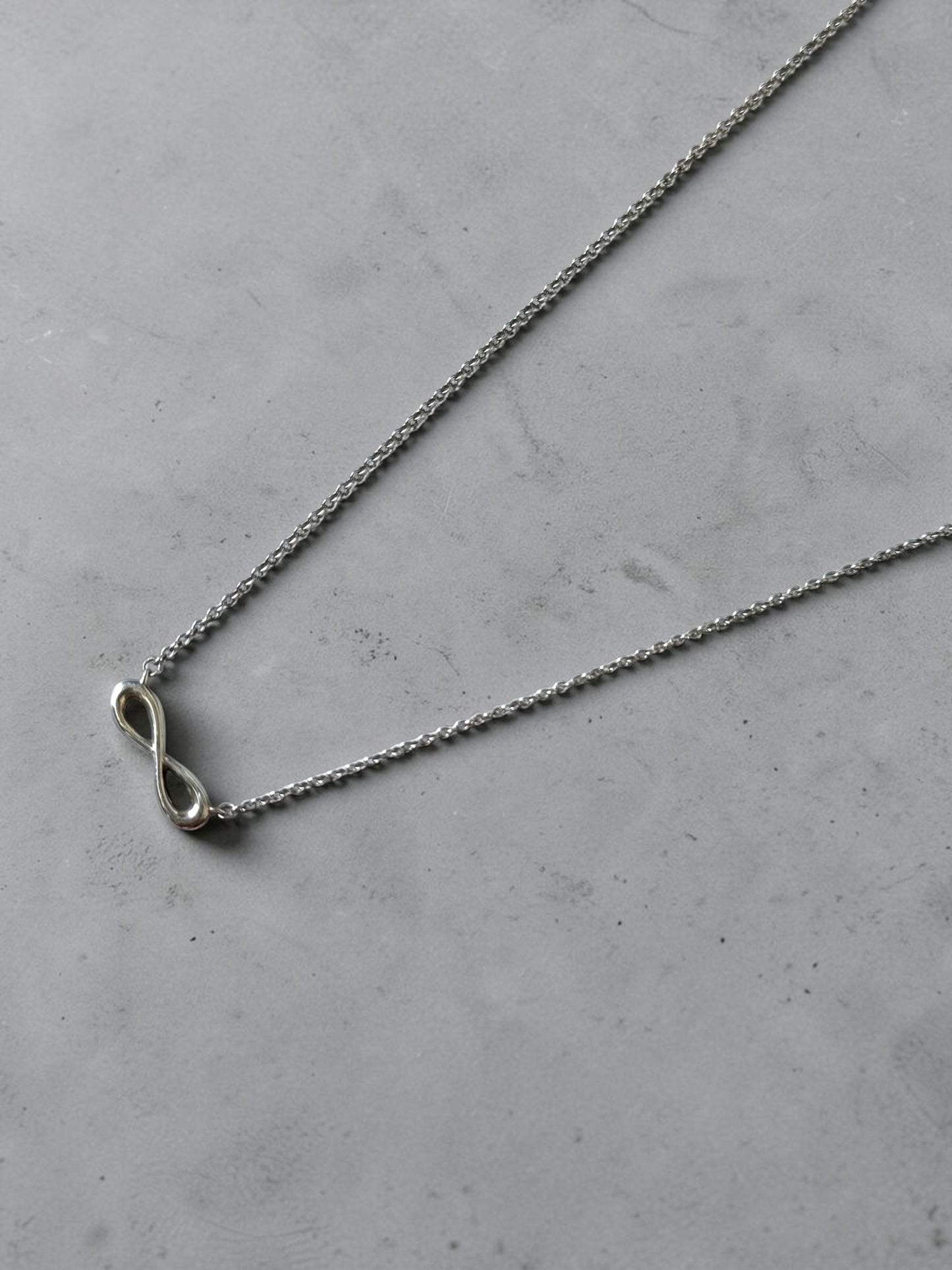 Tiffany & Co Infinity Eternal Pendant Necklace Sterling Silver 925