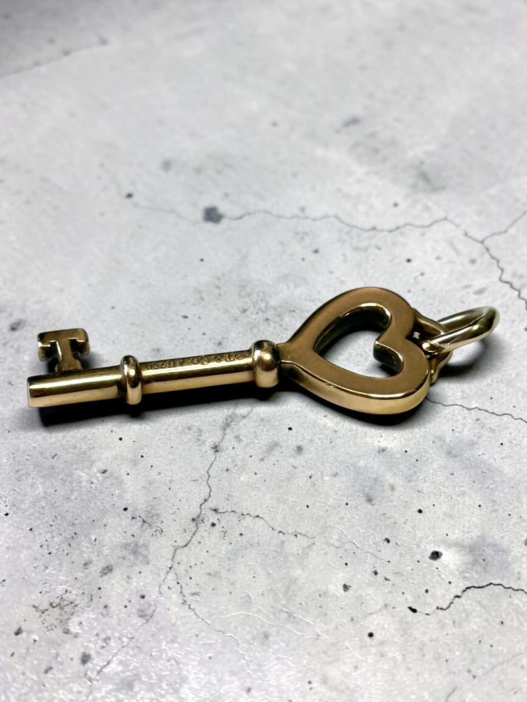 18ct Gold Tiffany & Co Key Pendant