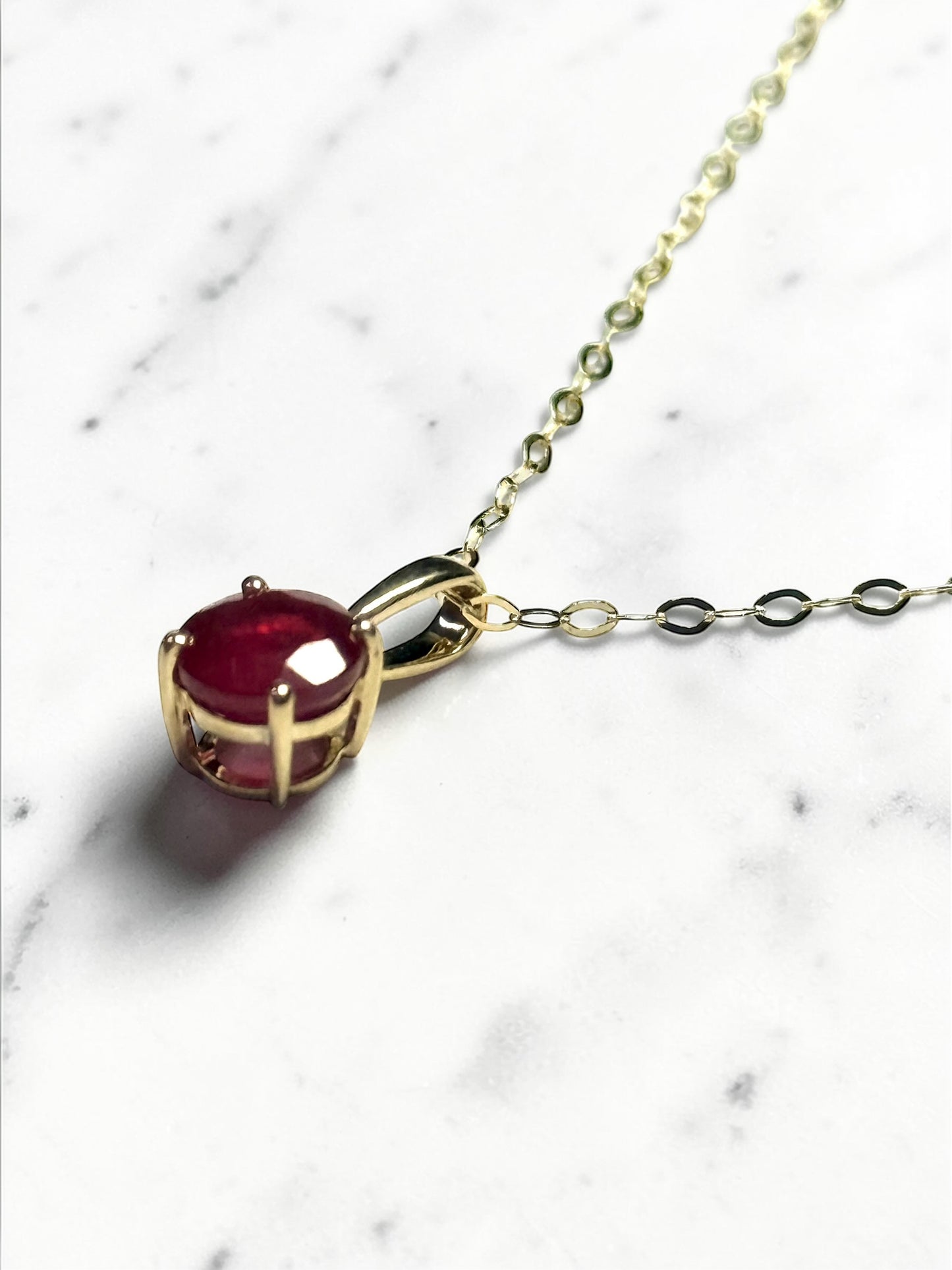 Opal, Ruby & Sapphire 9ct Gold Pendants & Chains