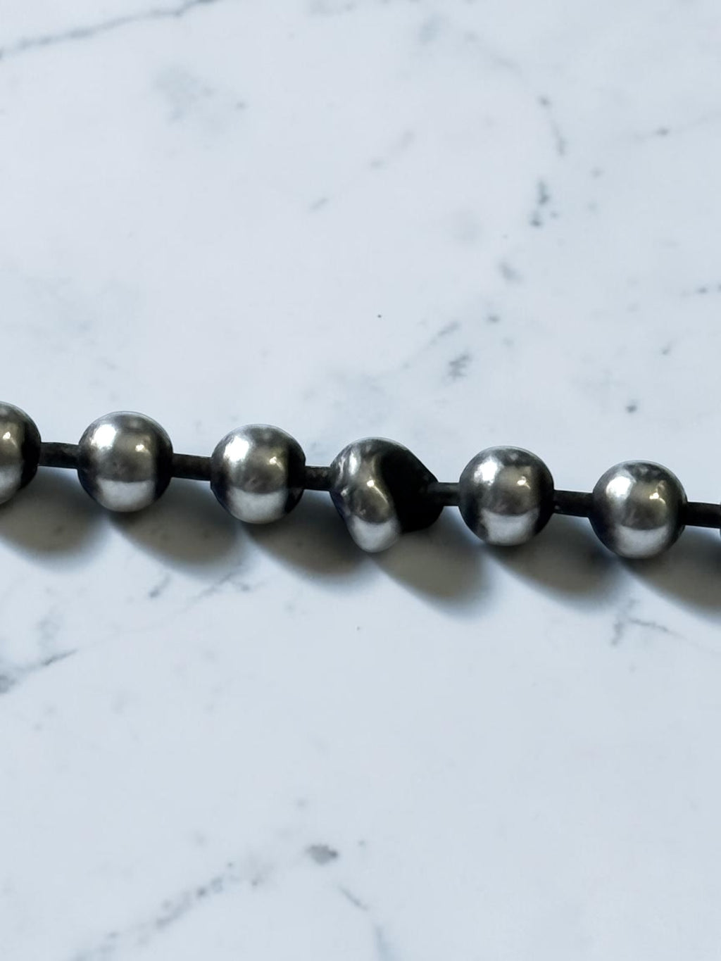 Tiffany & Co Return To Tiffany Heart With 34" Beaded Chain Silver 925