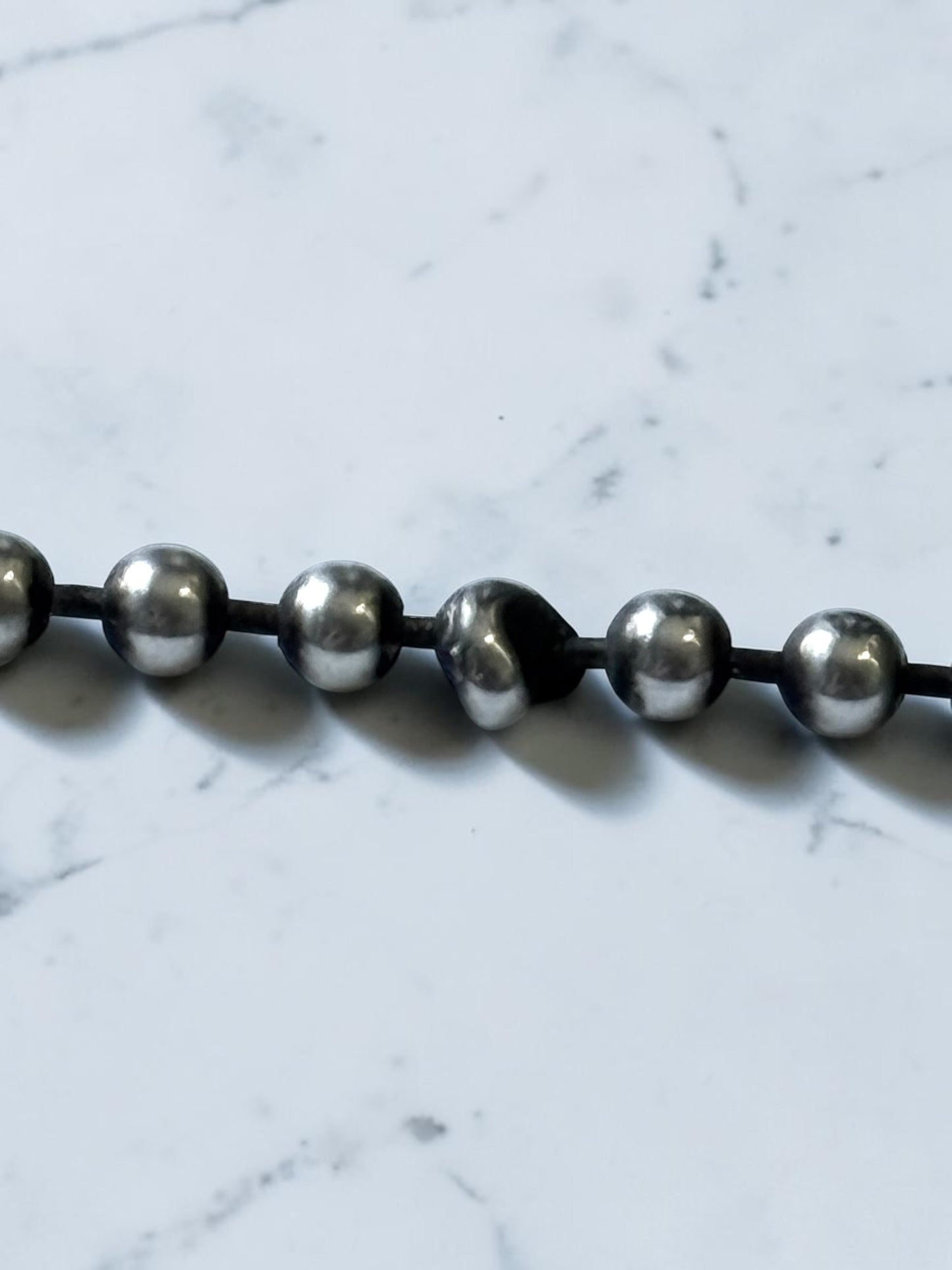 Tiffany & Co Return To Tiffany Heart With 34" Beaded Chain Silver 925