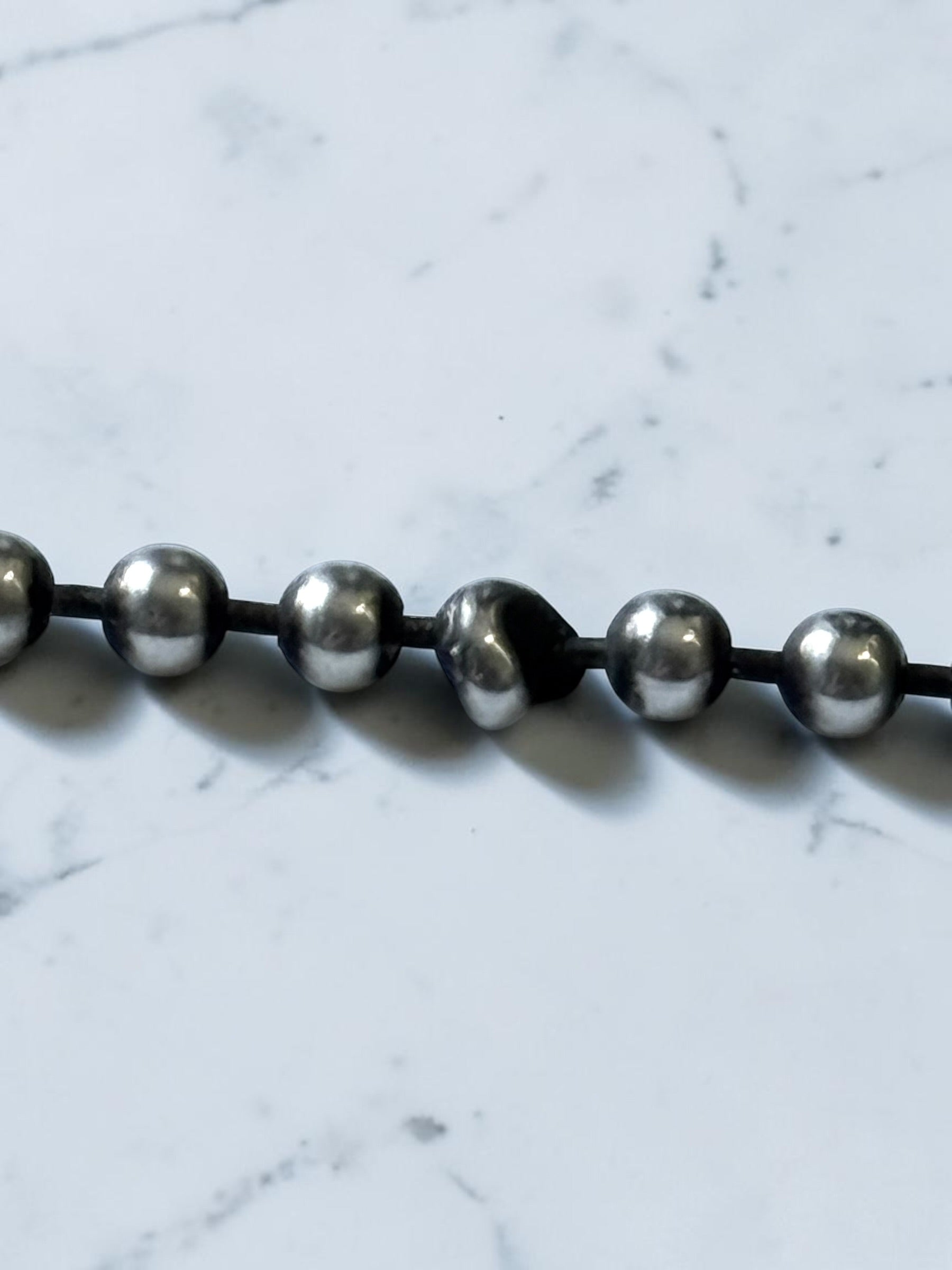 Tiffany & Co Return To Tiffany Heart With 34" Beaded Chain Silver 925