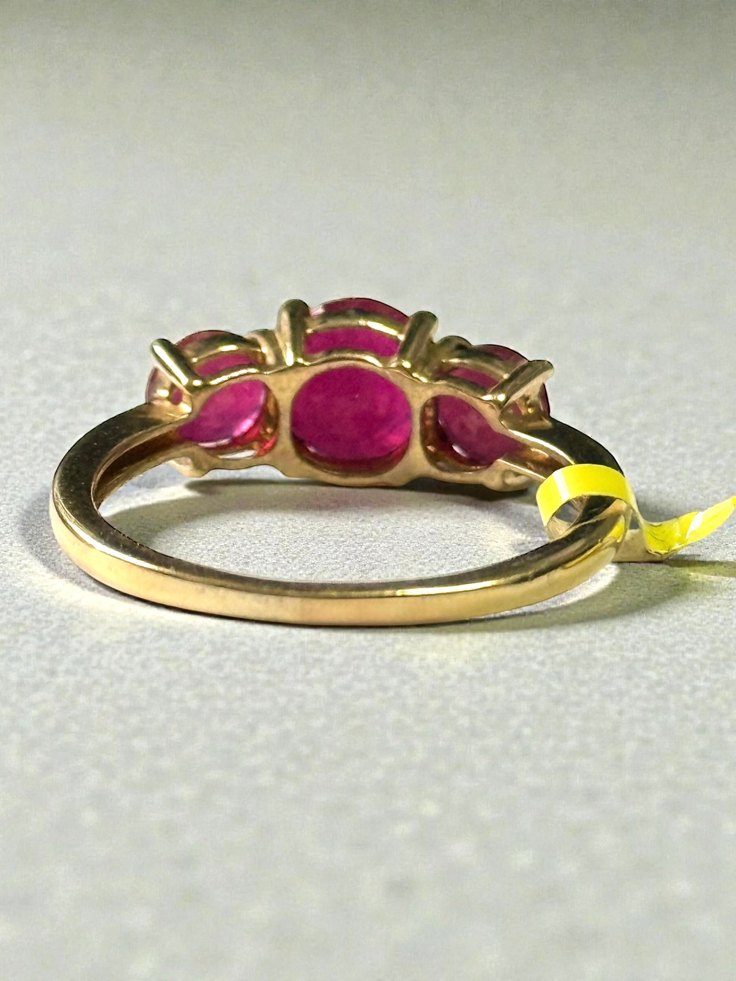 Trilogy 2.2ct Ruby GP 925 Ring Size Q