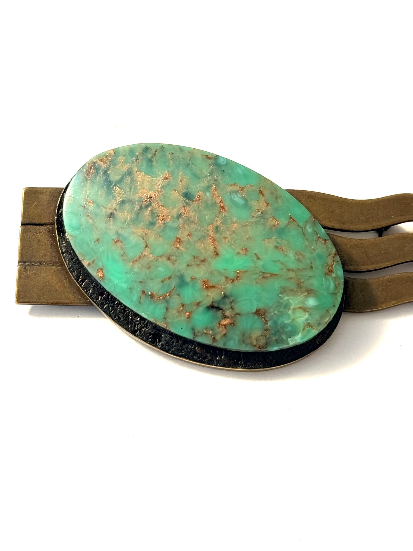 Jean - Louis Blin Paris Agate Unique Wave Brooch - Original Bag