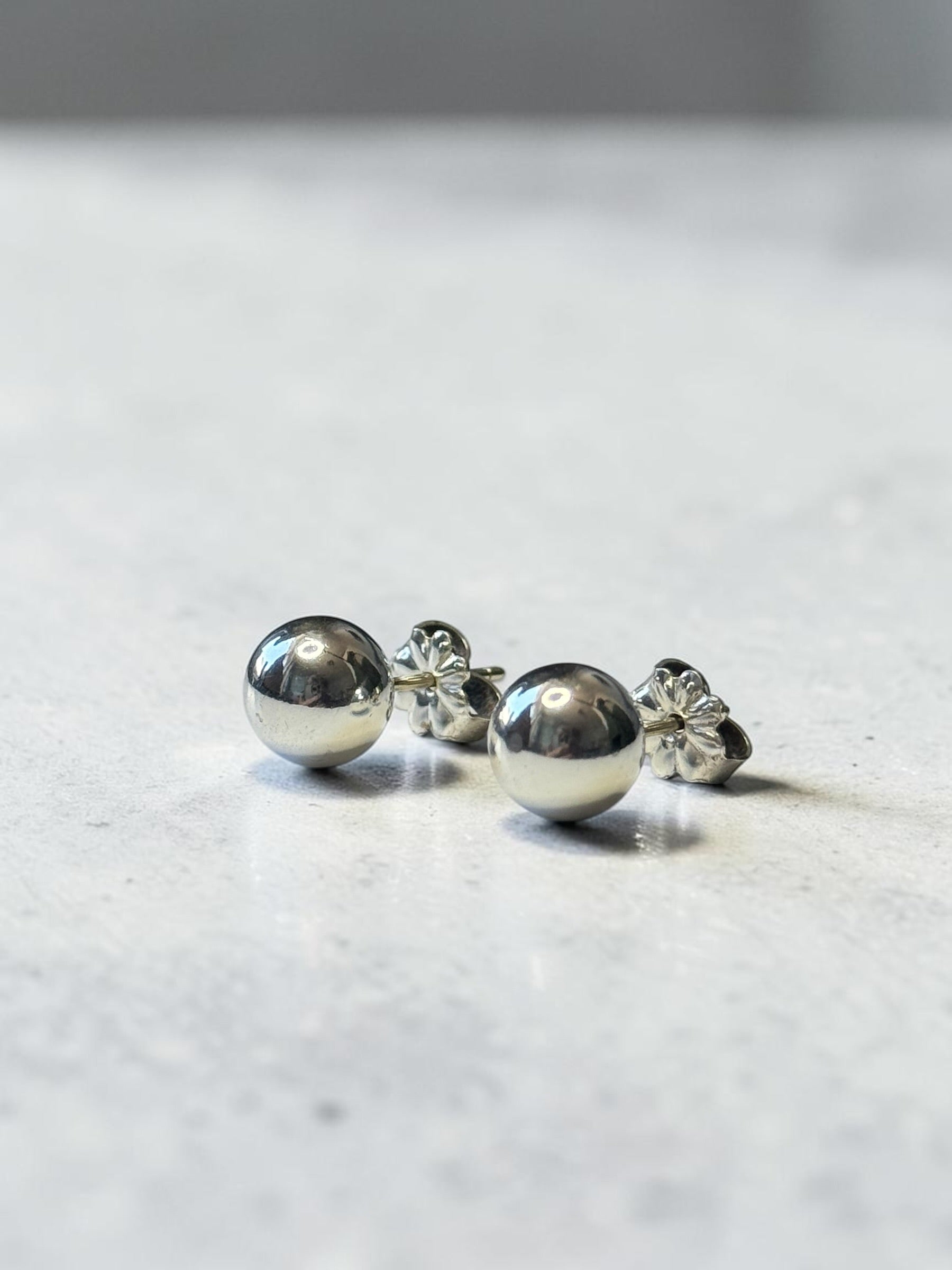Tiffany and Co Sterling Hardwear 8mm Ball Earrings