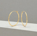 9ct Gold 20mm Hinged Hoop Earrings