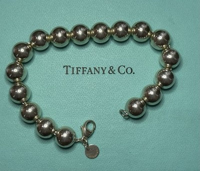Genuine Tiffany & Co Sterling Silver HardWear Ball bracelet Large RRP £650