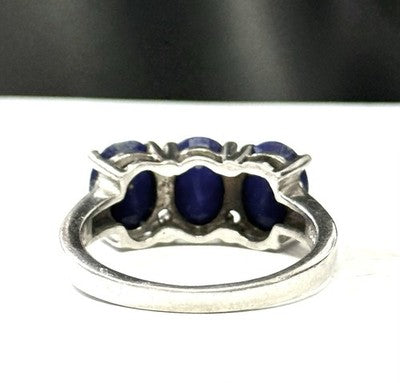 New Lapis Lazuli Trilogy Ring Size N