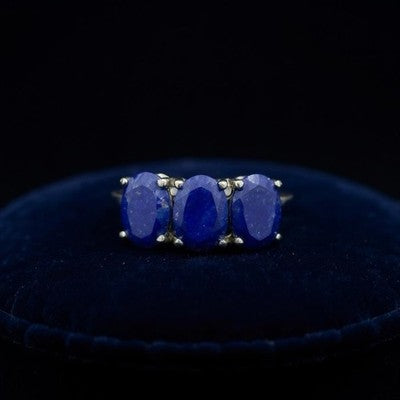 New Lapis Lazuli Trilogy Ring Size N
